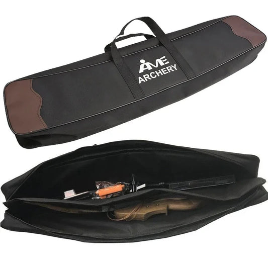 Archery Recurve Bow Bag Takedown Carry Case Shoulder Strap Hand Holder for Hunting Shooting Target Practice Accessories