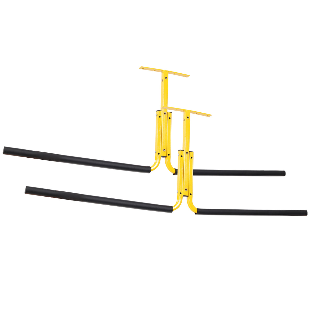 2PCS Overhead Kayak Storage Rack Ceiling Mount Adjustable Garage Hanger for 2 Kayaks Canoe Surfboard SUP Paddle Board Holder