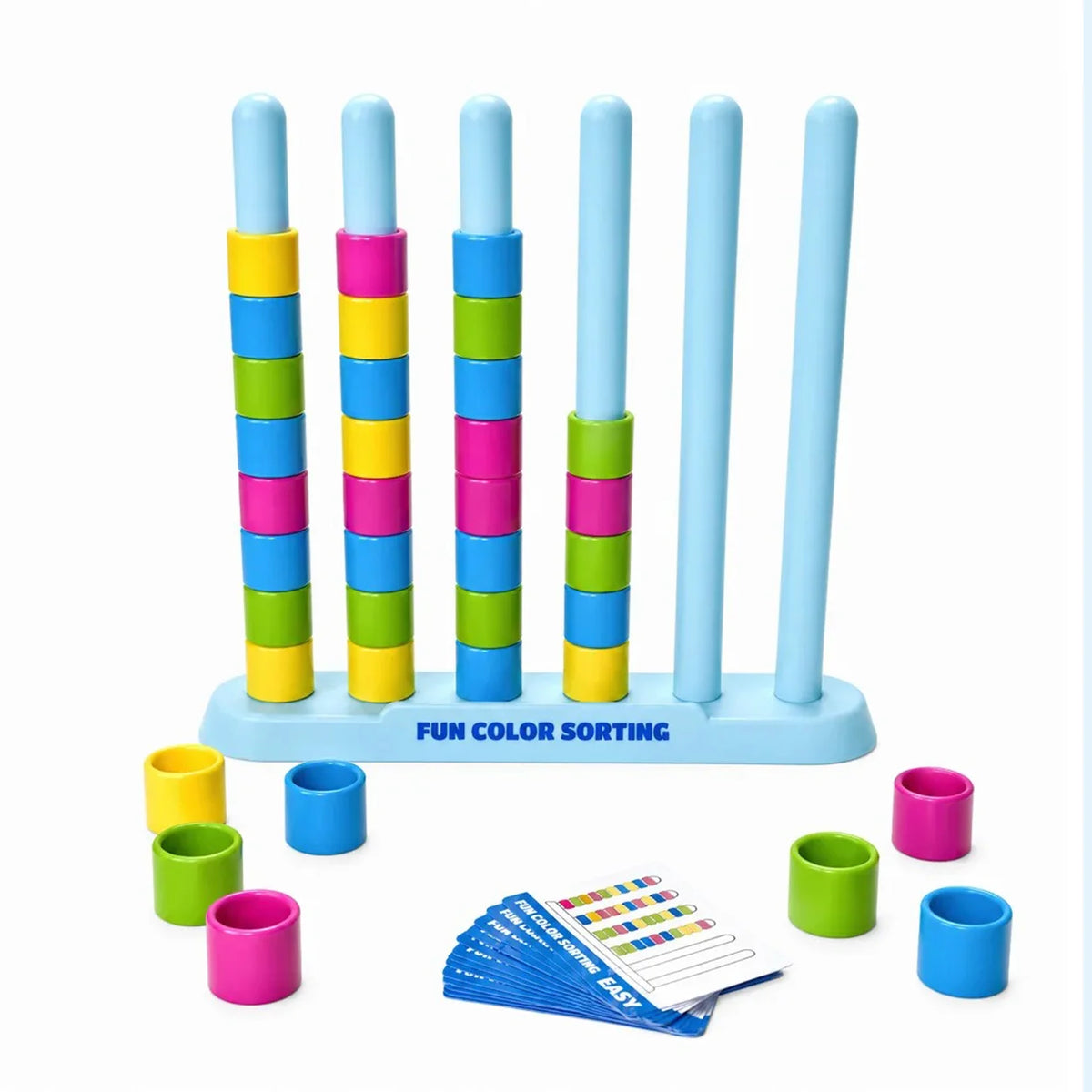 Color Stack Challenge Game Creative Matching Card Puzzle Toy
