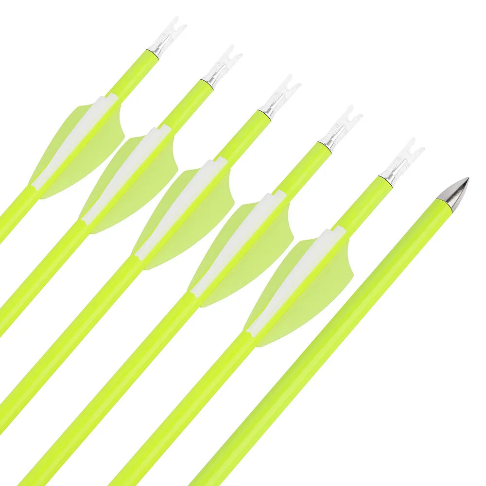 30" Carbon Archery Arrows 12 Pack Spine1500 ID4.2mm Vanes Equipment for Outdoor Shooting Training and Small Game Hunting
