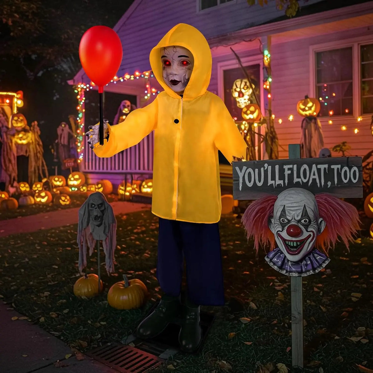 Halloween Animatronics Scare Prop With Sound And Touch Activation