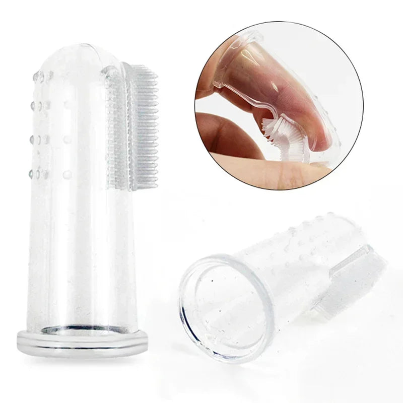 Silicone Finger Toothbrush For Dogs And Cats Dental Cleaning