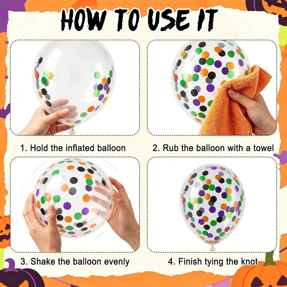 Halloween Balloon Arch Kit With Giant Spider Foil Balloons