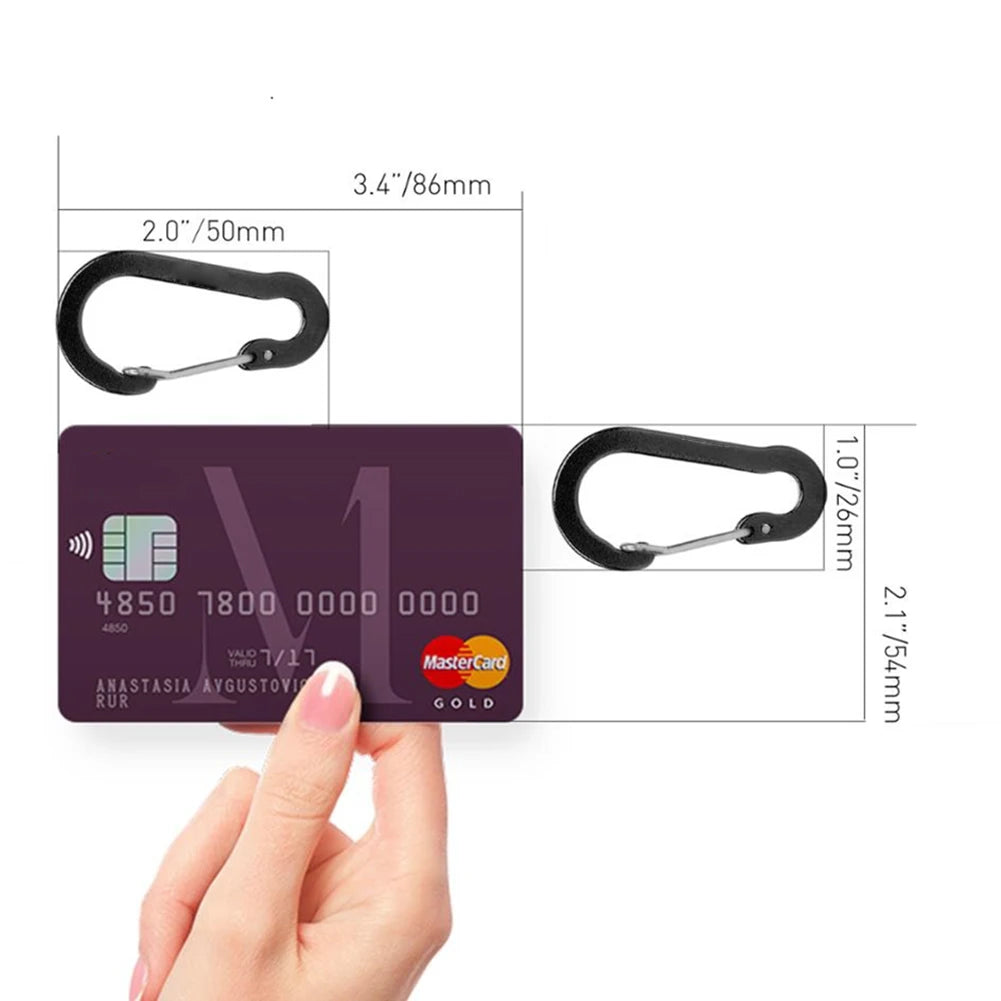 West Biking Multifunctional D Shape Carabiner Spring Snap Clip