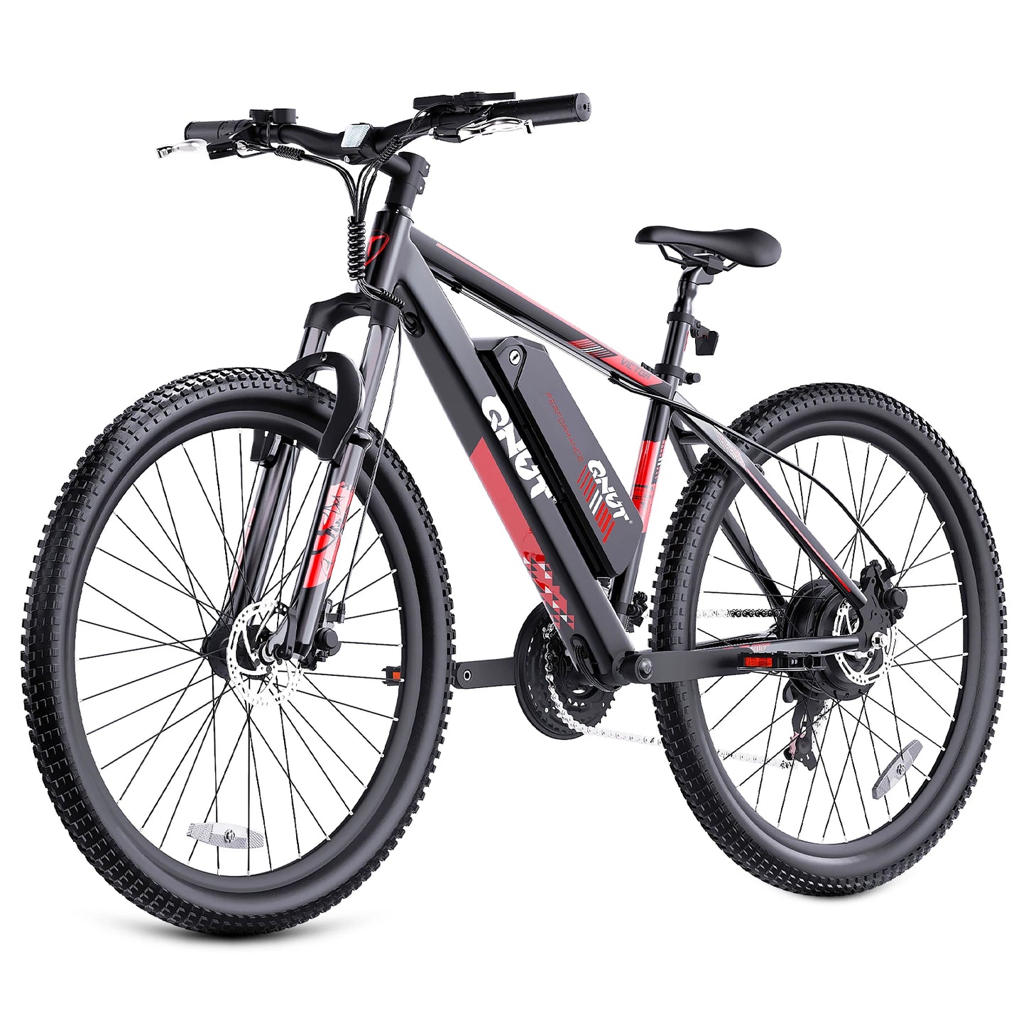QNUT 1000W Peak Electric Mountain Bike With 10Ah Removable Battery