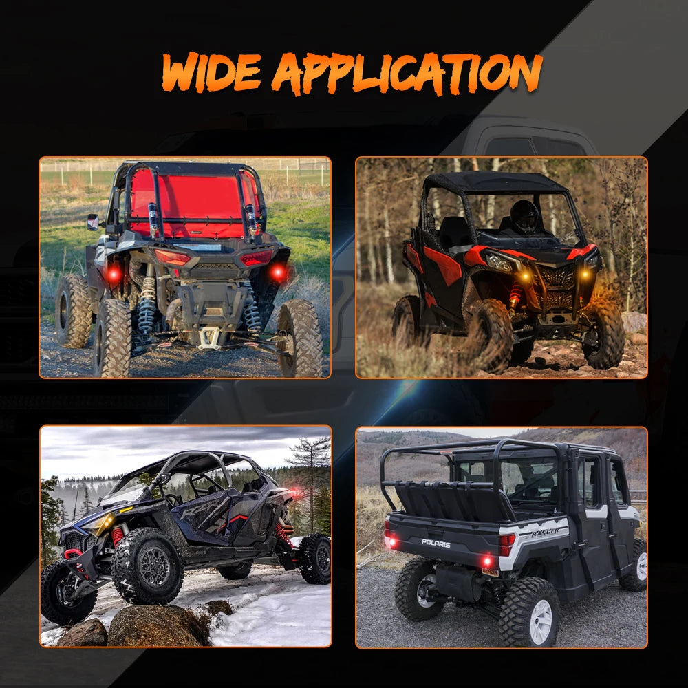 Universal Pre Wired UTV Turn Signal Kit With Rocker Switch