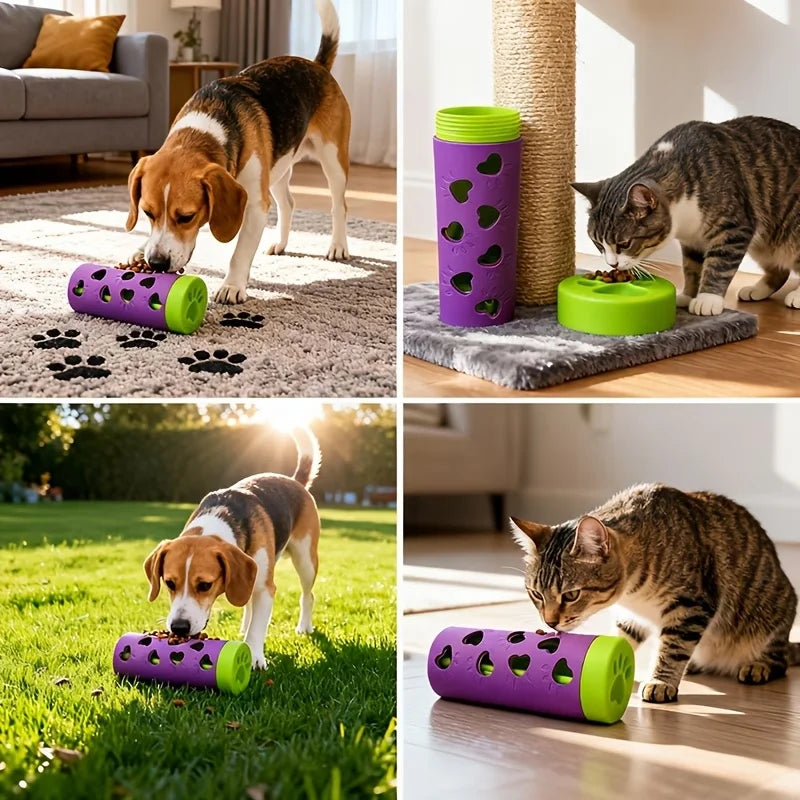 Interactive Detachable Slow Feeder Treat Dispenser Chew Toy for Dogs