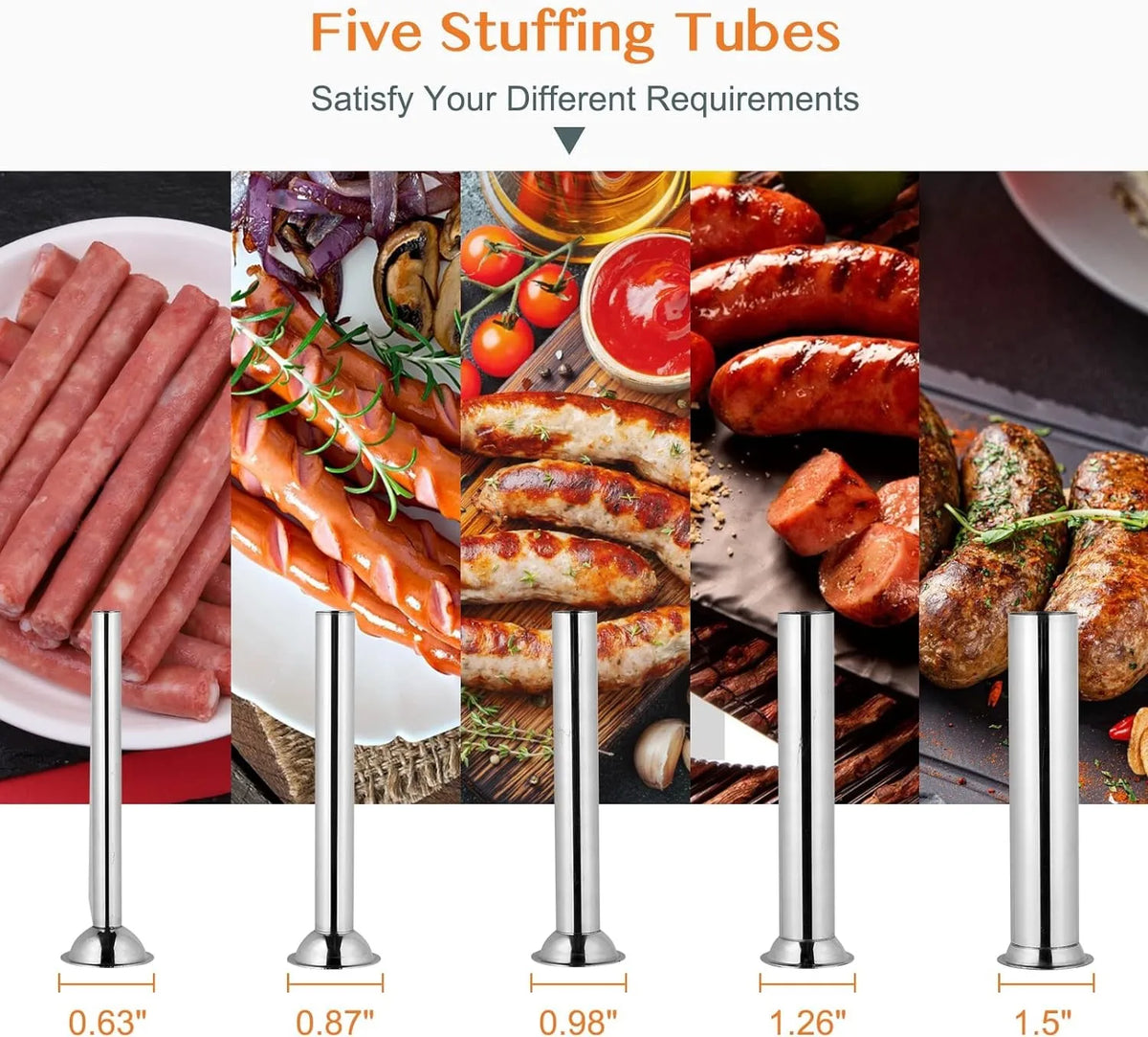 Commercial Electric Sausage Stuffer Stainless Steel Meat Maker Machine