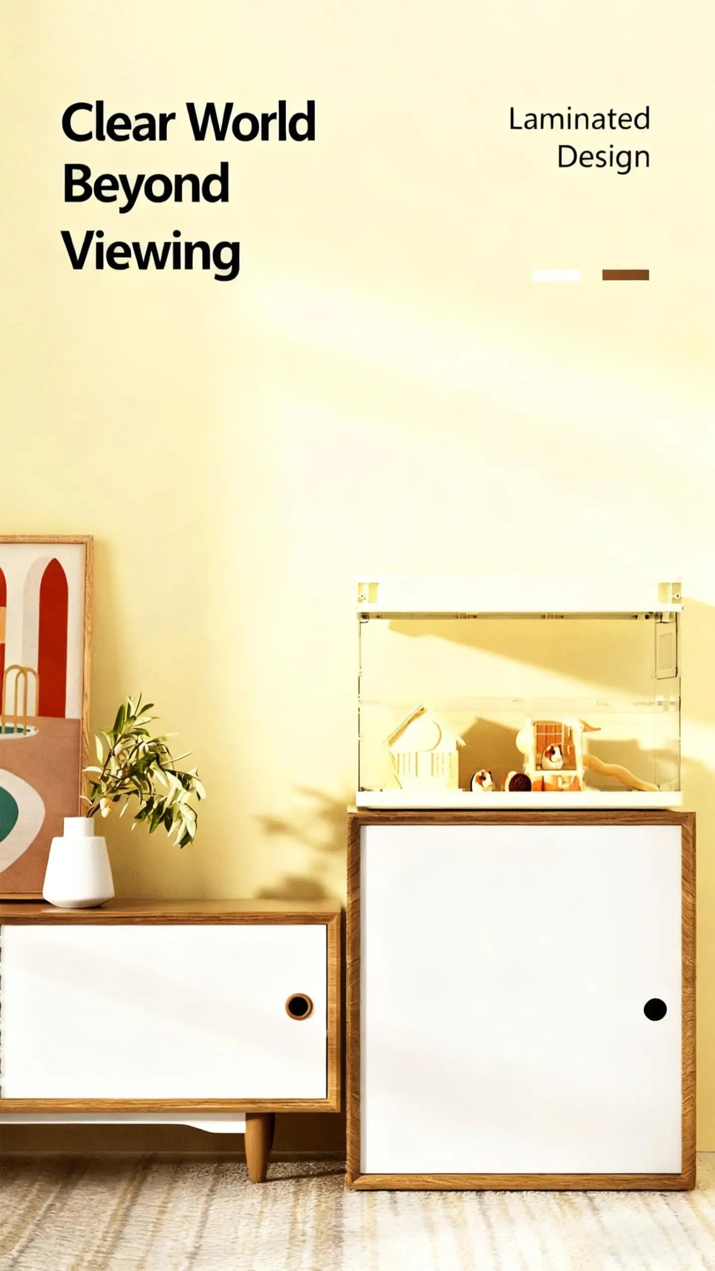 MeterMall Acrylic Hamster Cage Starter Kit Includes 6 Accessories