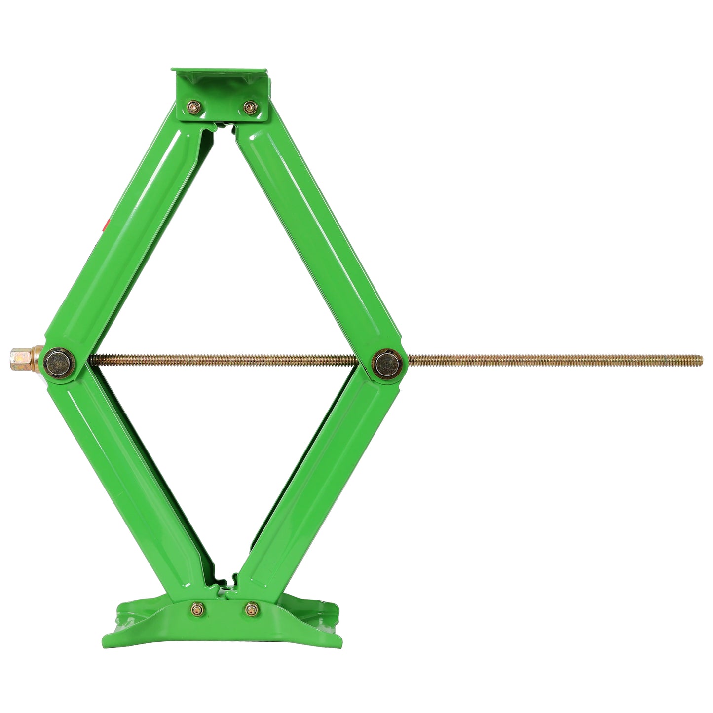 24" RV Scissor Stabilizer Jacks 5000 Lbs, Heavy Duty Trailer Leveling Jacks Set of 2, Universal Mount Camper Stabilizer with Crank Handle, Green