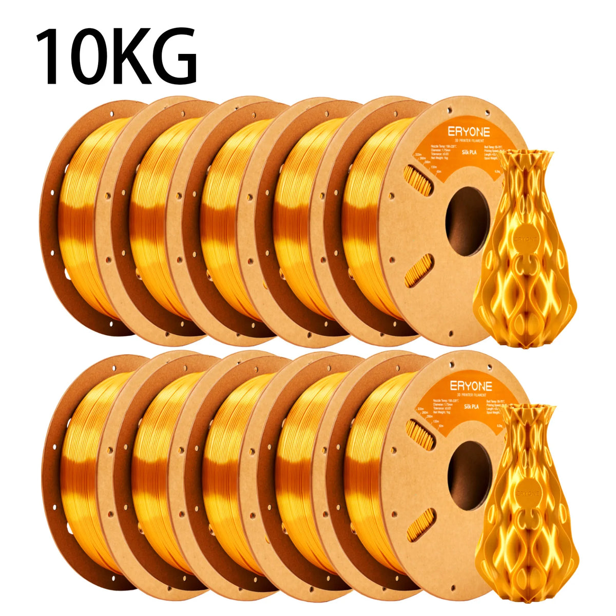 Eryone Silk PLA 3D Printer Filament Premium Shiny Finish