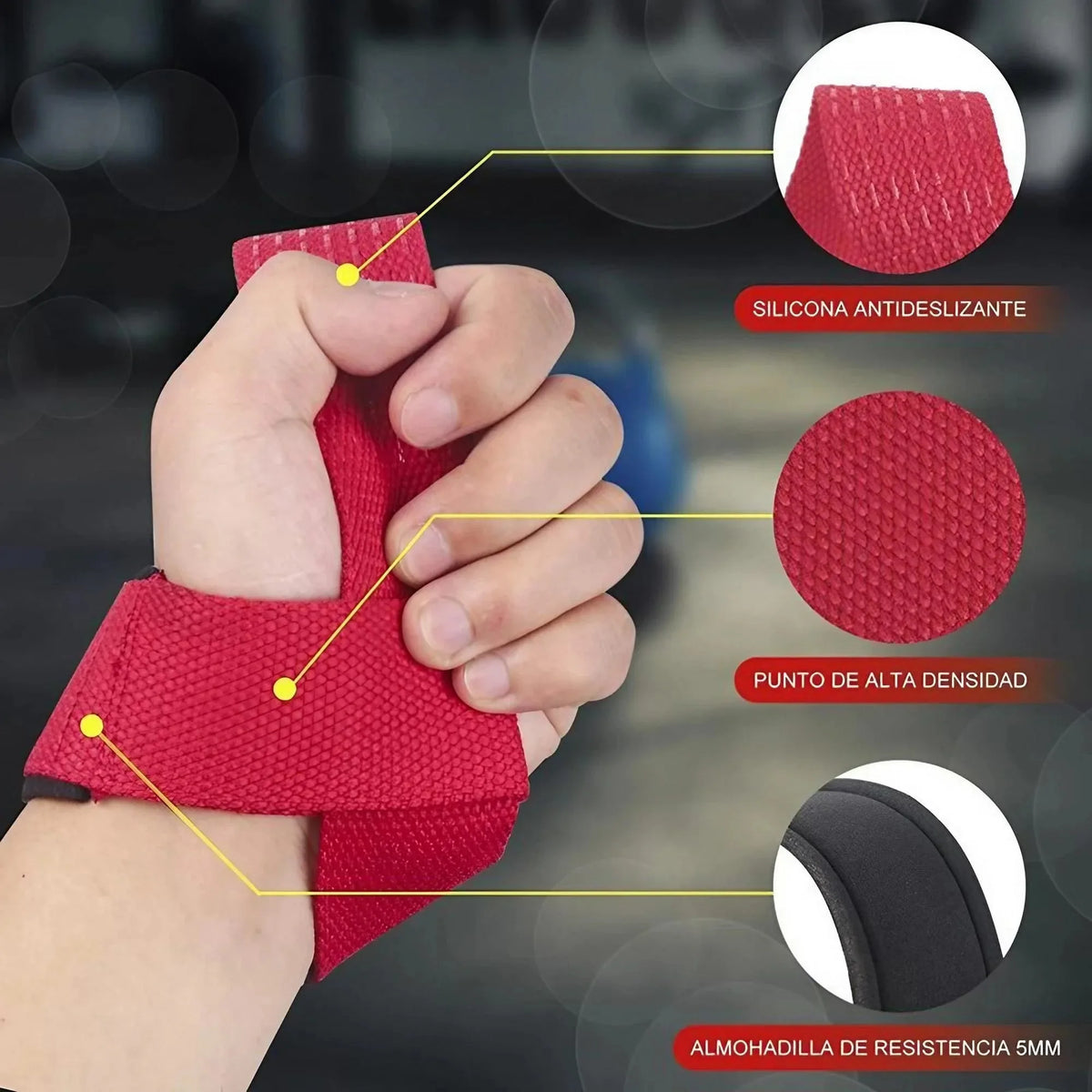 Heavy Duty Padded Wrist Wraps For Weightlifting And Strength Training
