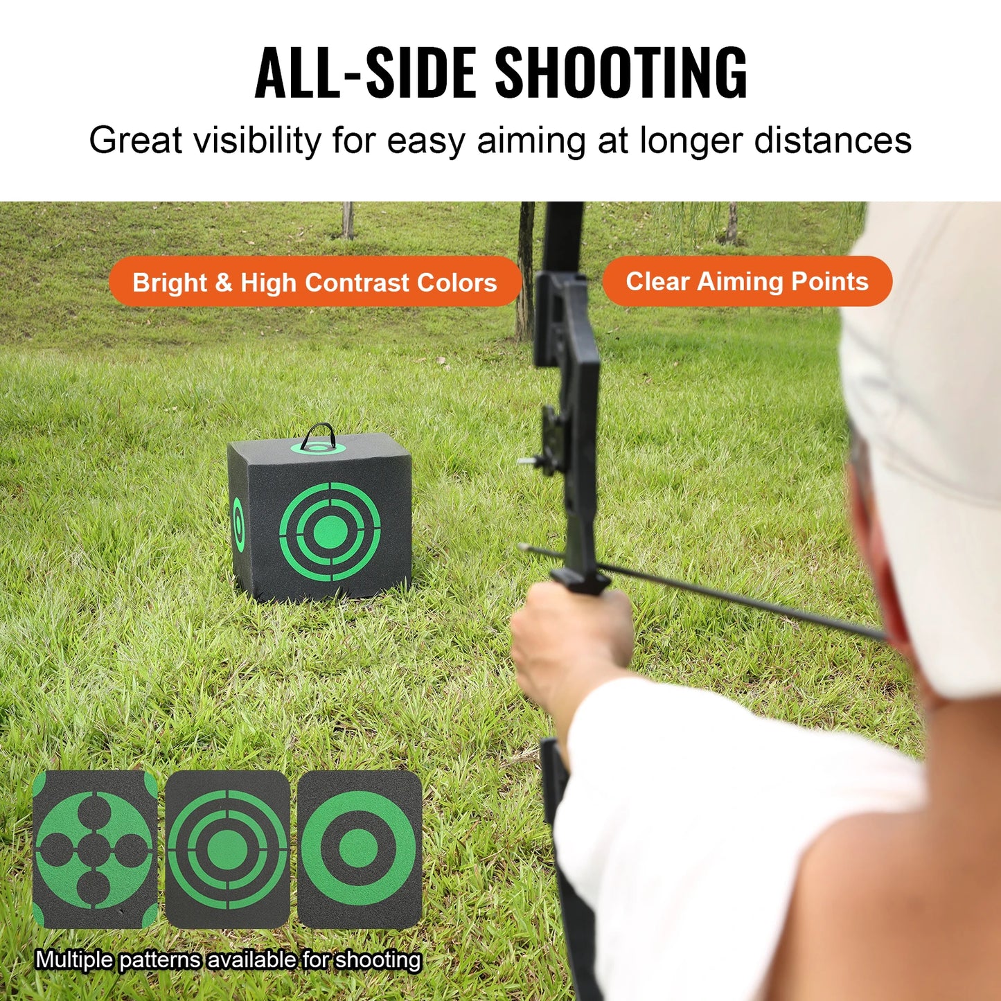 Outdoor Portable Archery Target With Handle For Easy Arrow Removal