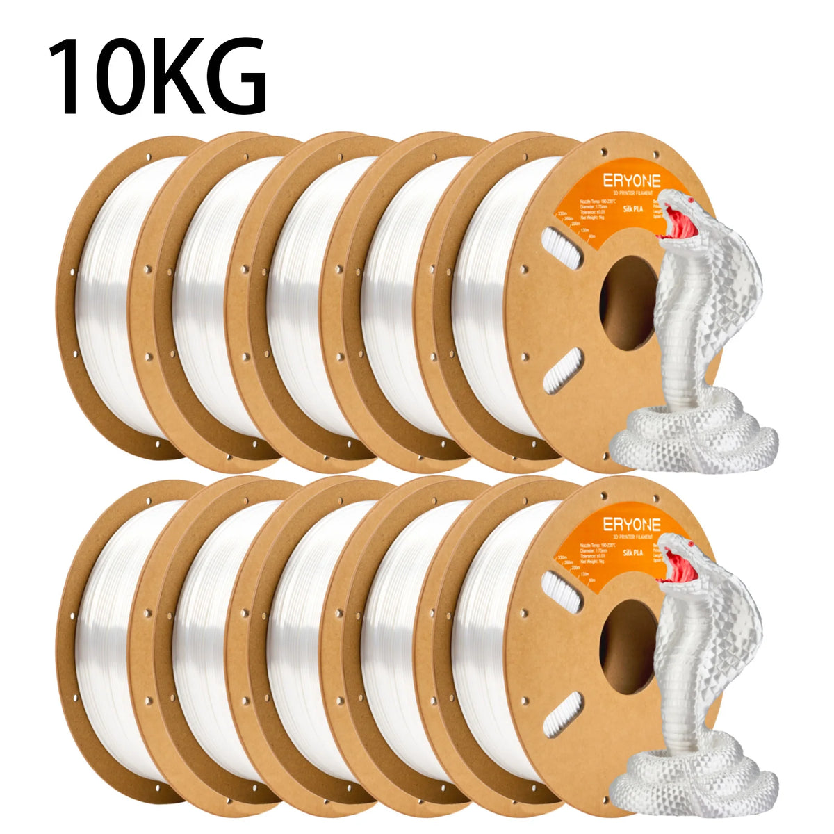 Eryone Silk PLA 3D Printer Filament Premium Shiny Finish