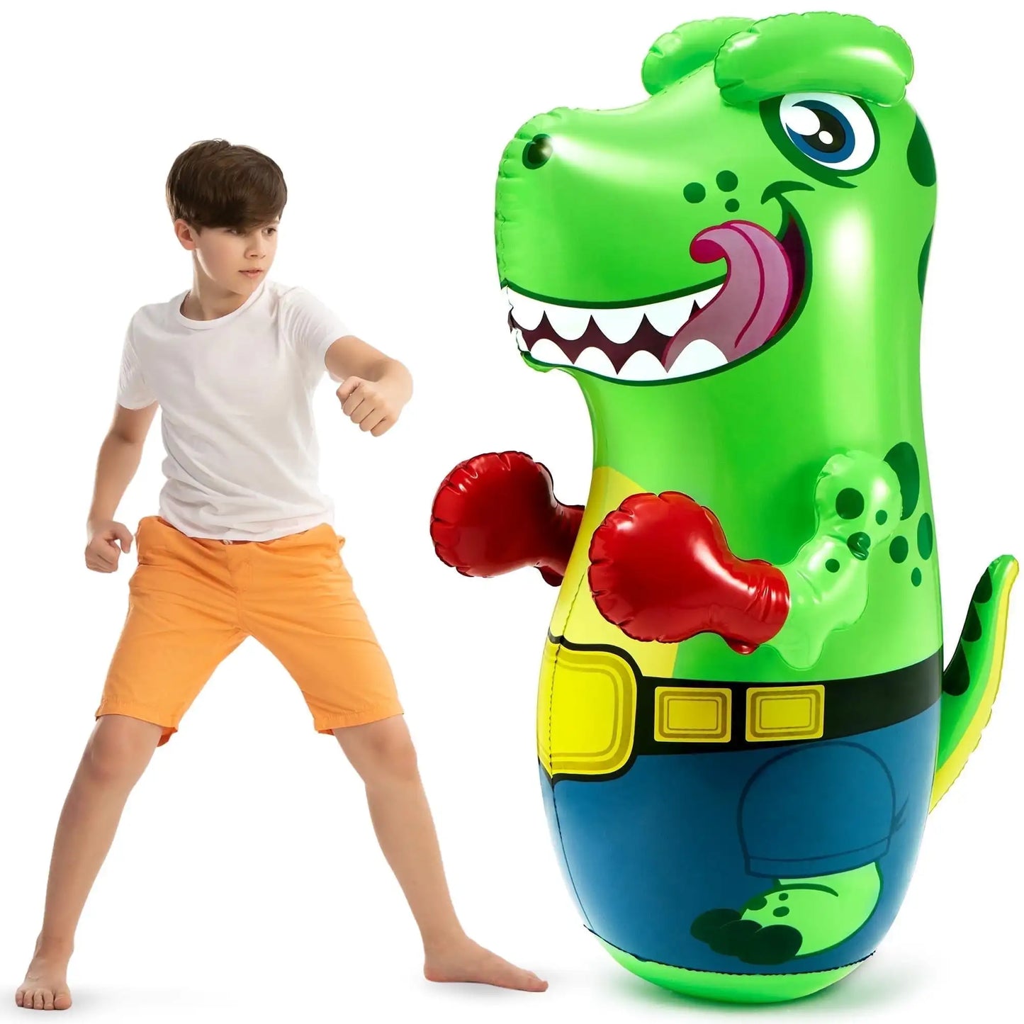 Joyfy Inflatable T Rex Dinosaur Punching Bag For Kids