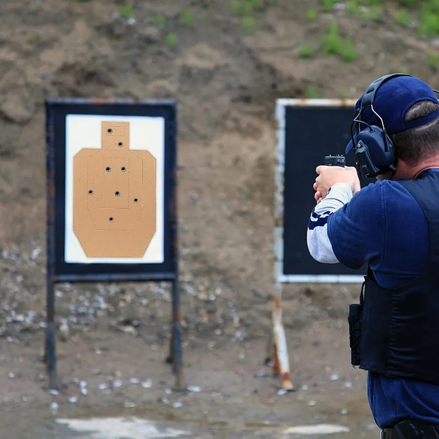 Shooting Targets Silhouette Tactical Cardboard Targets for Shooting Range Practice Competitions SelfDefense Training Durable an
