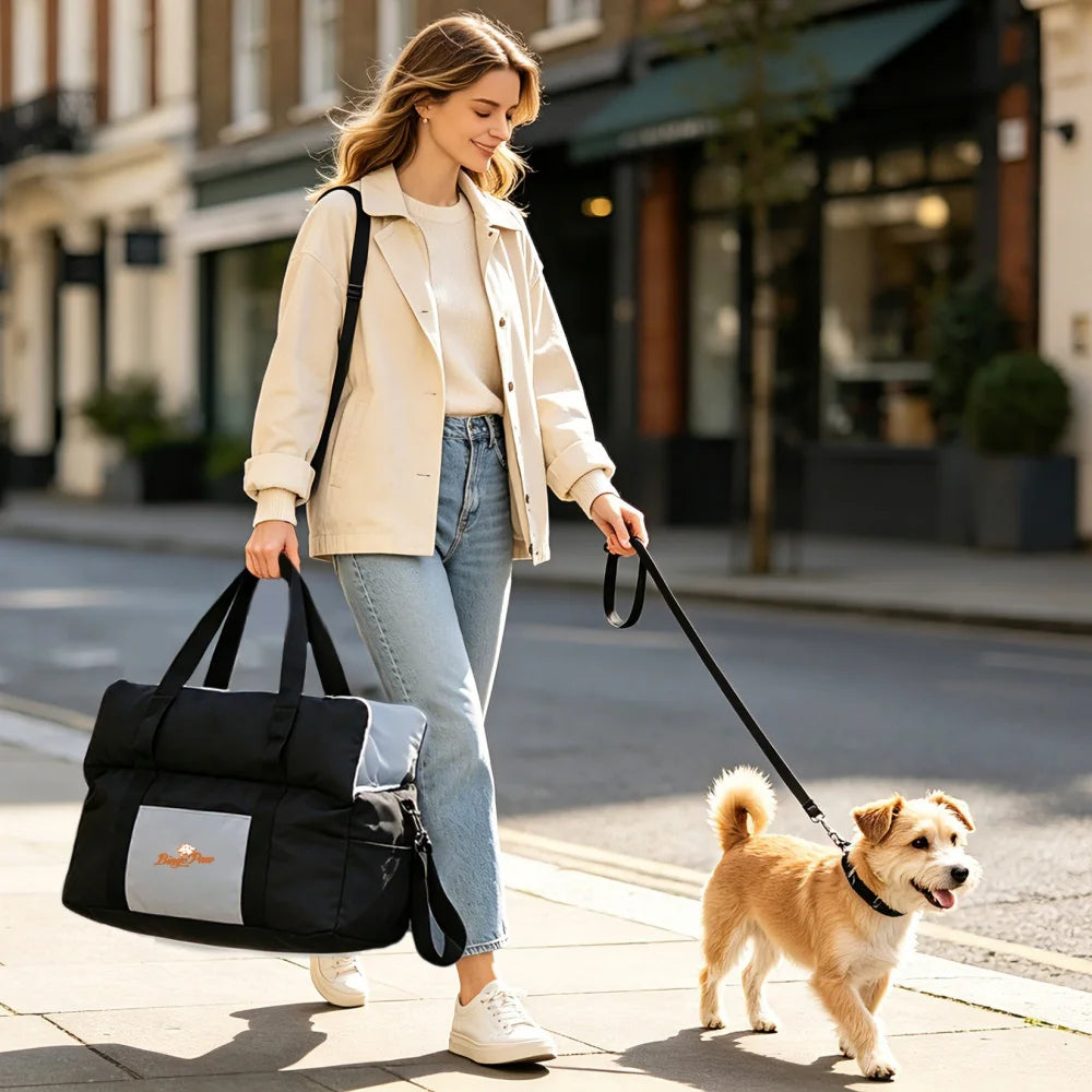 Borwart Portable Dog Car Seat With Removable Washable Cover