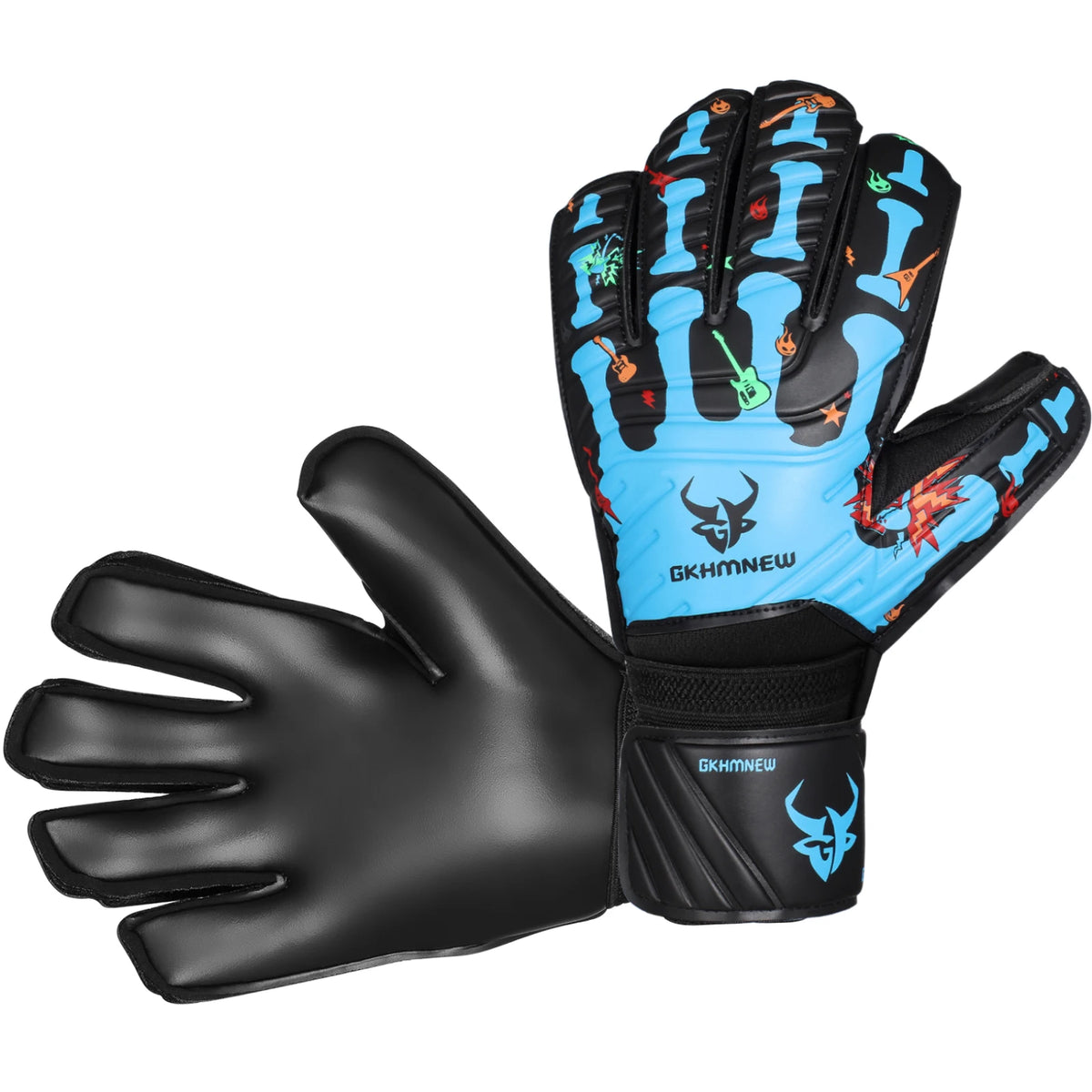 GKHMNEW Fingersave Goalkeeper Gloves Breathable Soccer Goalie Gloves