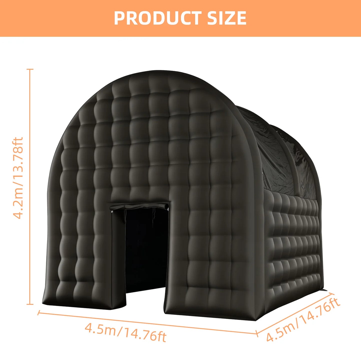 Large Outdoor Inflatable Cube Tent For Parties And Nightclubs