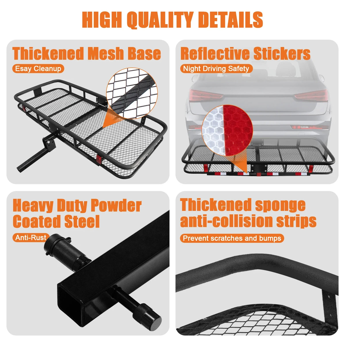 Si Hao Heavy Duty Foldable Rear Mount Cargo Carrier