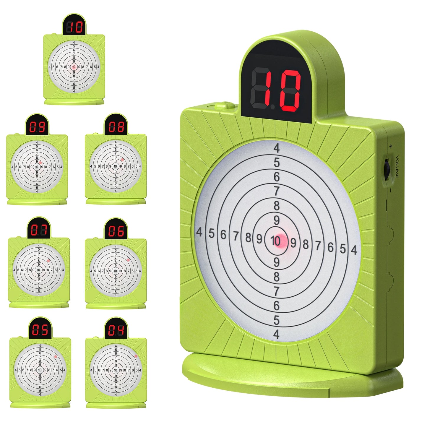 Seven-ring intelligent induction target, accurately records every hit, voice broadcast, home shooting training gadget.