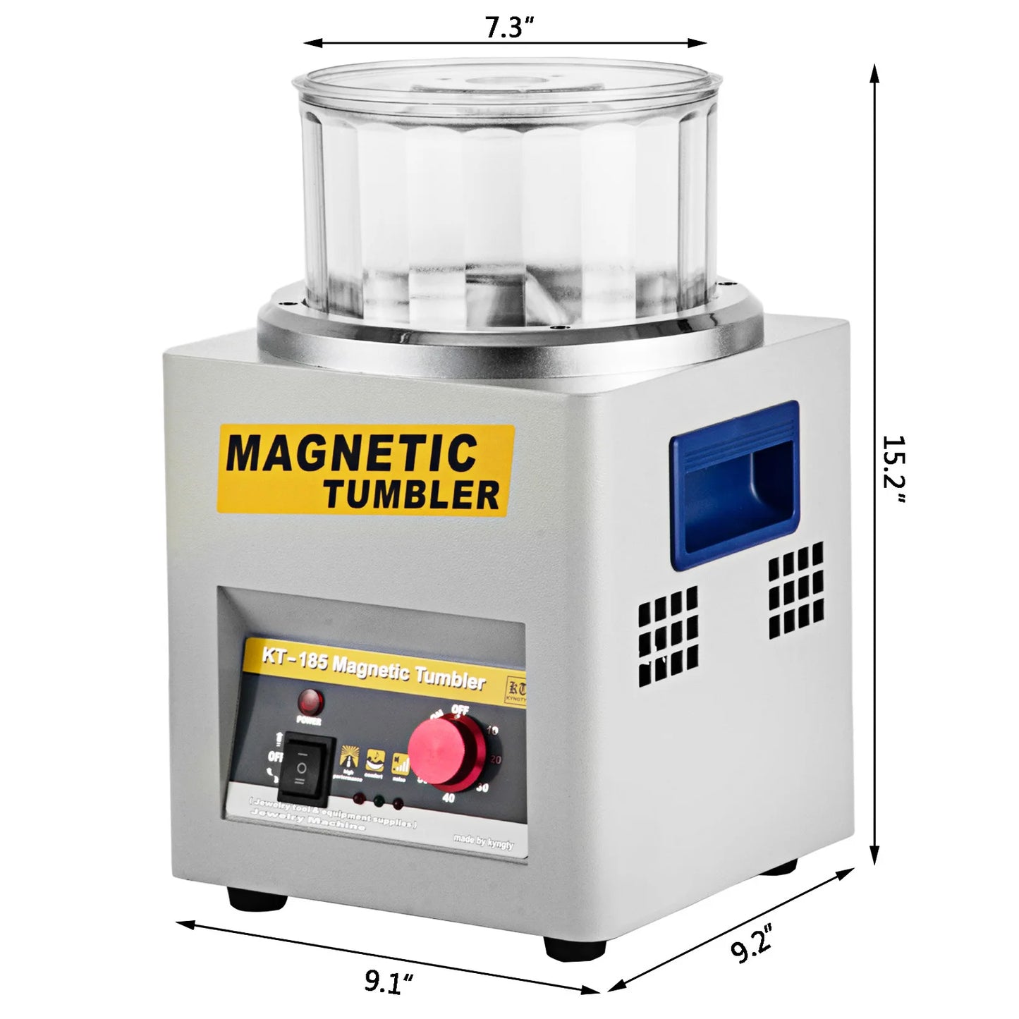 Succebuy Magnetic Tumbler Jewelry Polisher Mini Finishing Machine