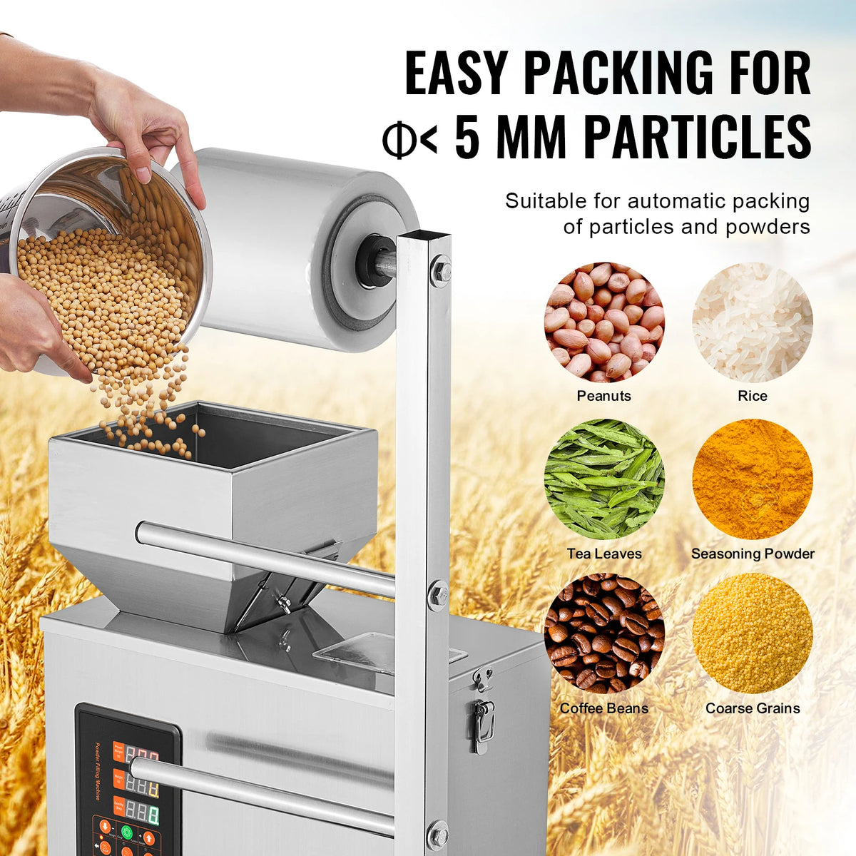 Automatic Weighing Filling Packing Machine For Powder And Seeds