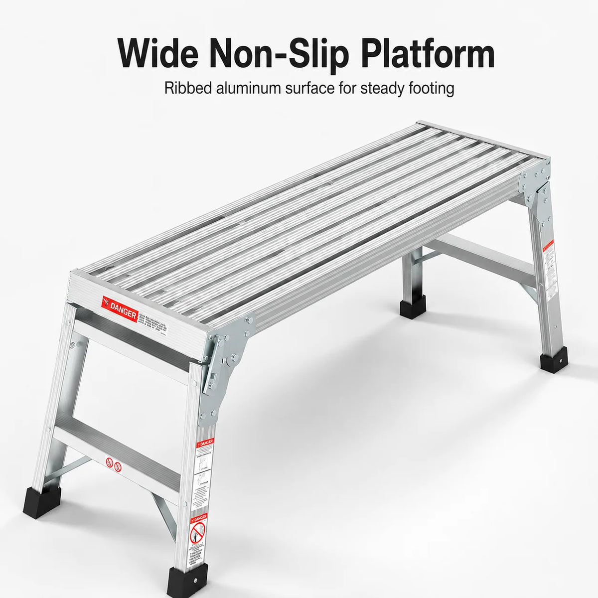 Portable Aluminum Folding Work Platform With Rubber Feet