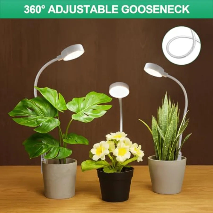 Indoor Led Grow Light With Pot Clip For Succulent Plants