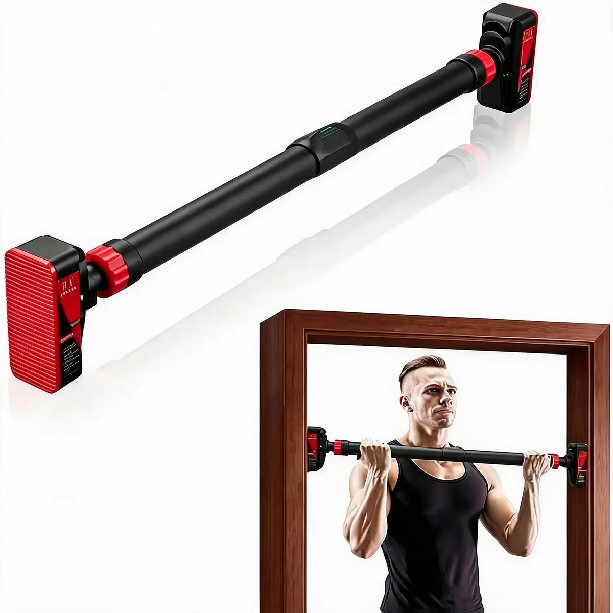 Adjustable Doorway Pull Up Bar for Home Gym Strength Training