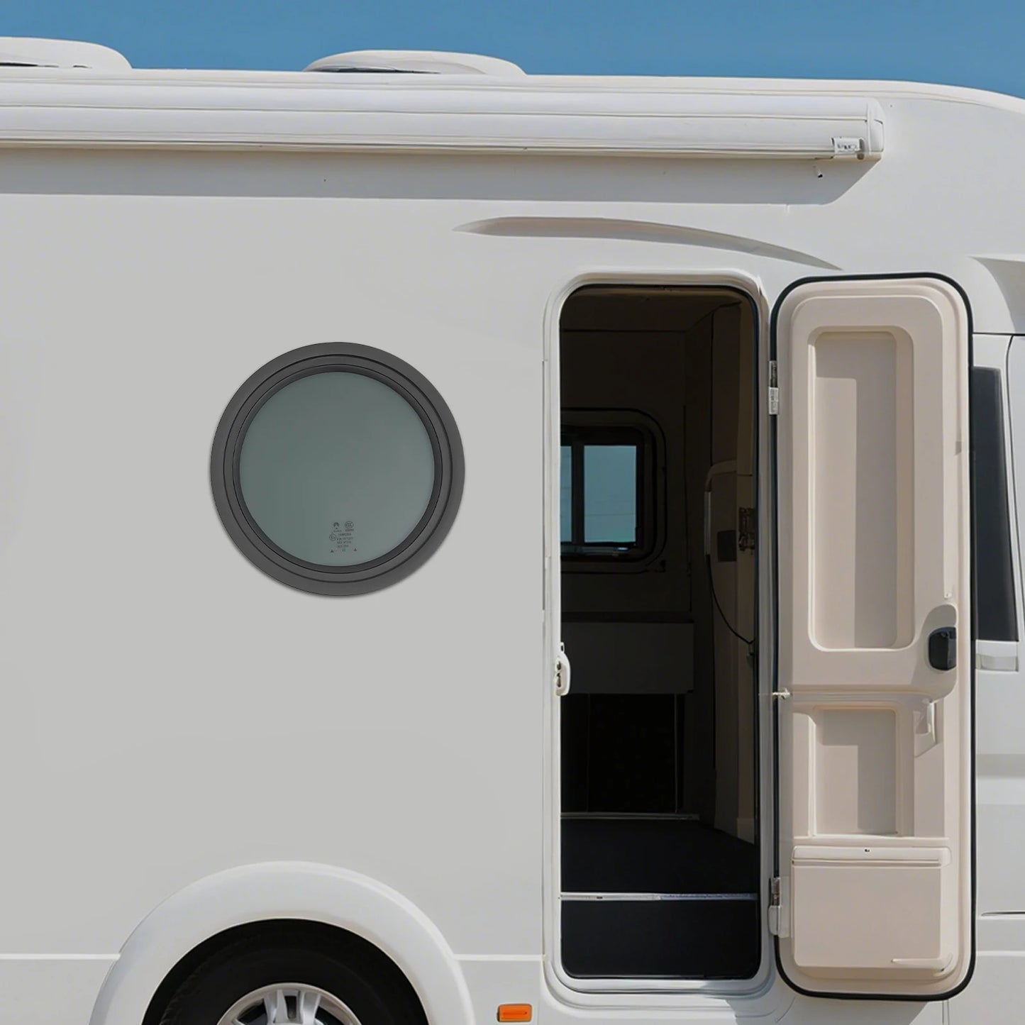 Bymaaocar Fixed RV Window With Tempered Glass And Aluminum Frame