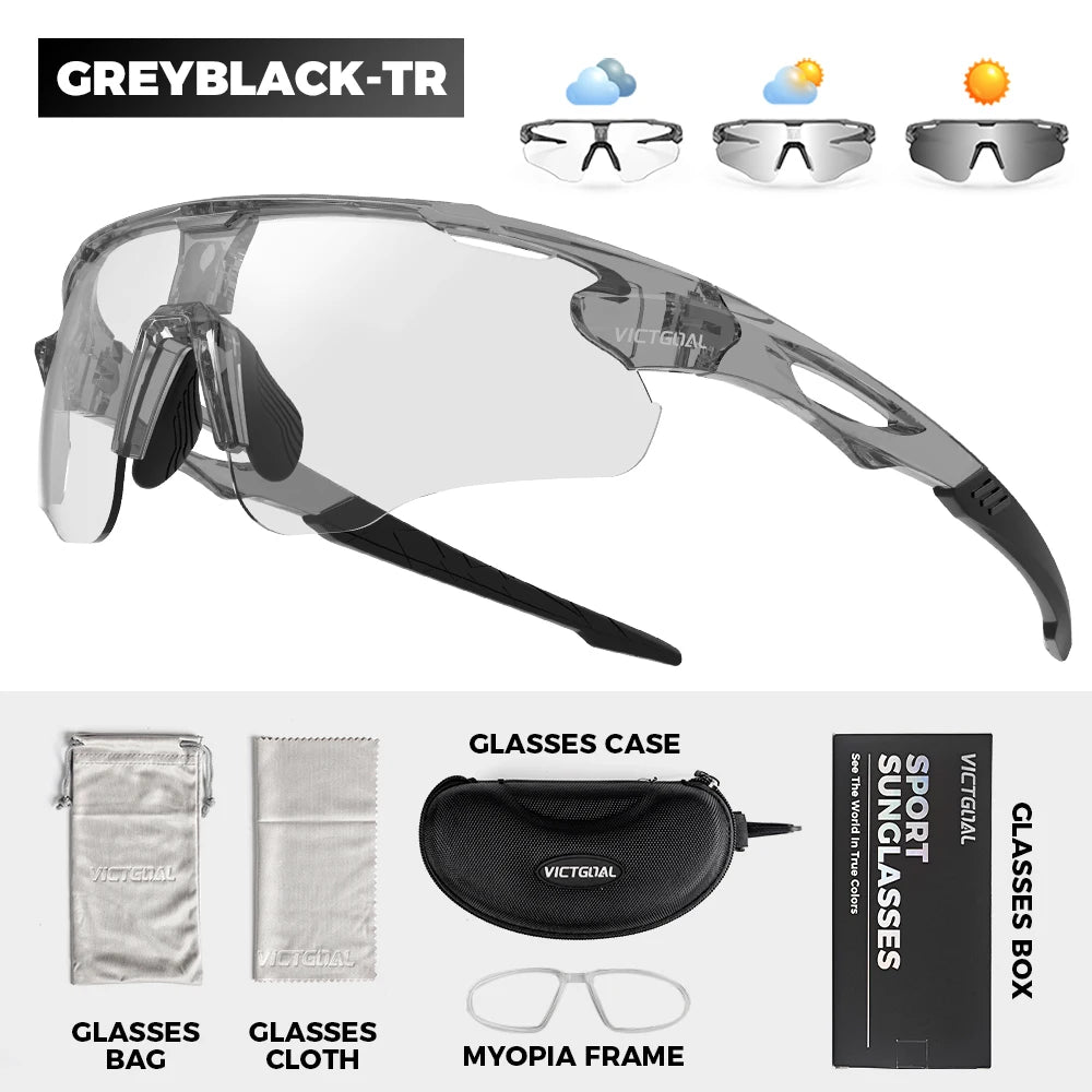 Victgoal Photochromic Cycling Sunglasses With UV400 Protection