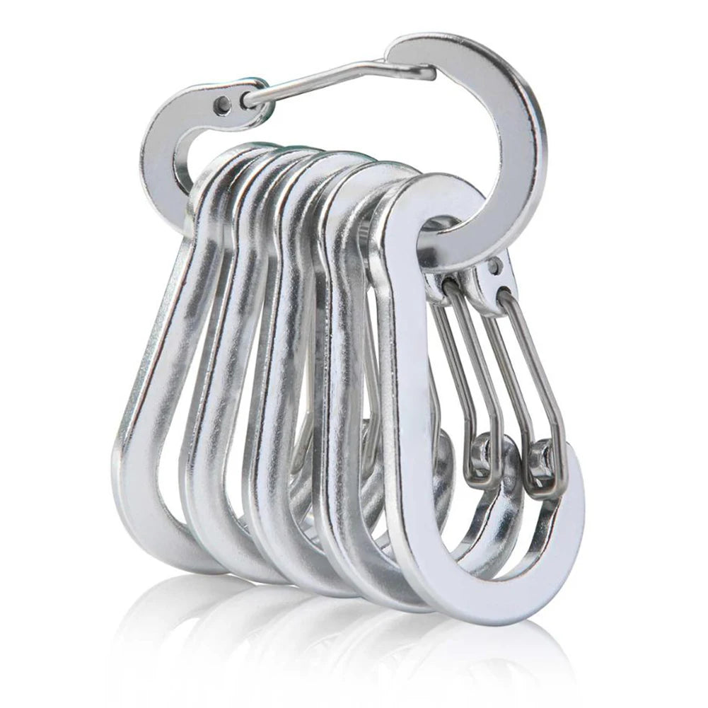 West Biking Multifunctional D Shape Carabiner Spring Snap Clip