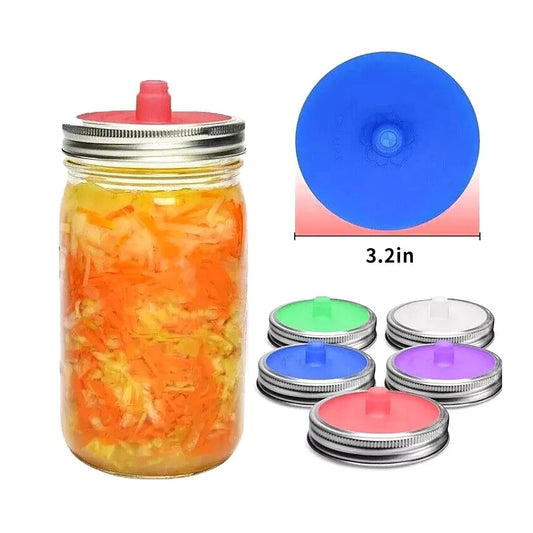 Premium Silicone Mason Jar Fermenting Lids With Auto Vent