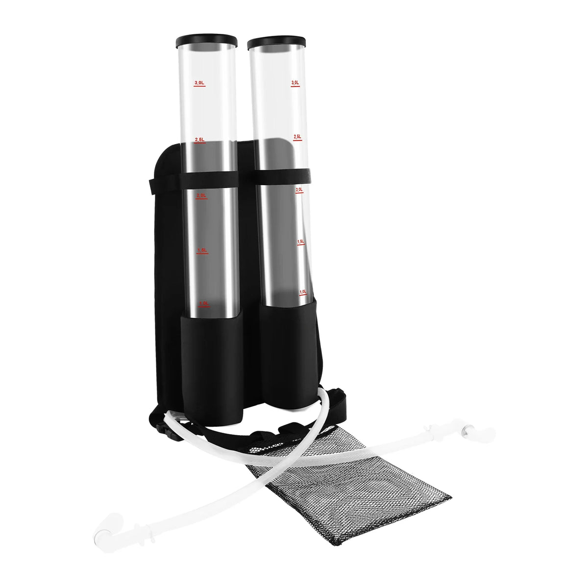 Dual Tank Drink Beverage Dispenser, 3+3 L Backpack Liquor Pump Portable Dual Barrel Beer Dispenser for Outdoor Party Tool