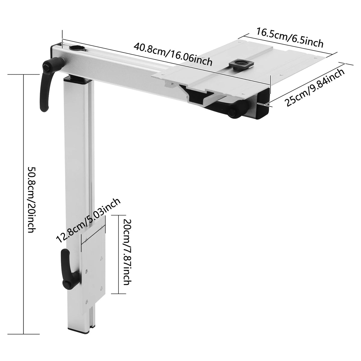 Bymaocar Adjustable Aluminum Telescopic Table Leg For Rv And Yacht