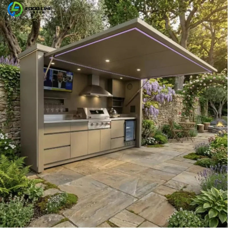 Foodline Modular Outdoor Kitchen BBQ Island Stainless Steel Cabinets
