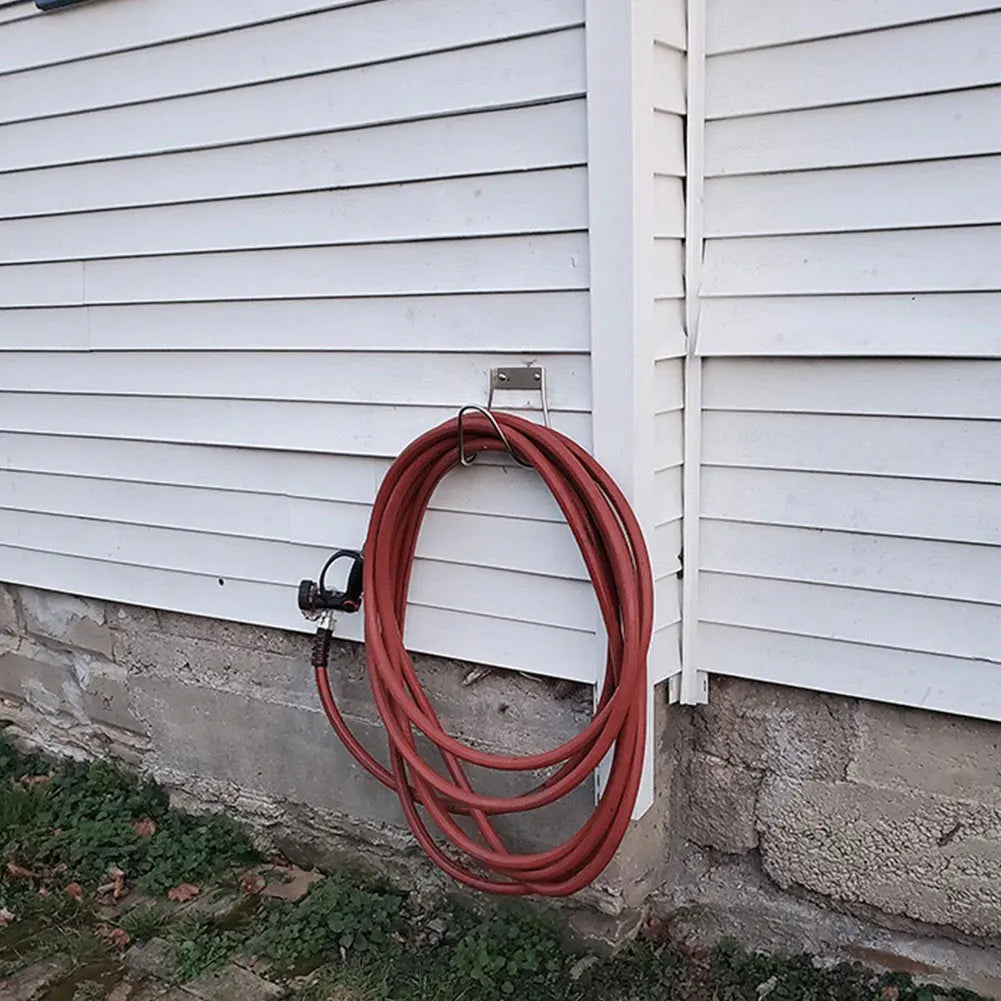Shunmaii Stainless Steel Garden Hose Holder Wall Mount