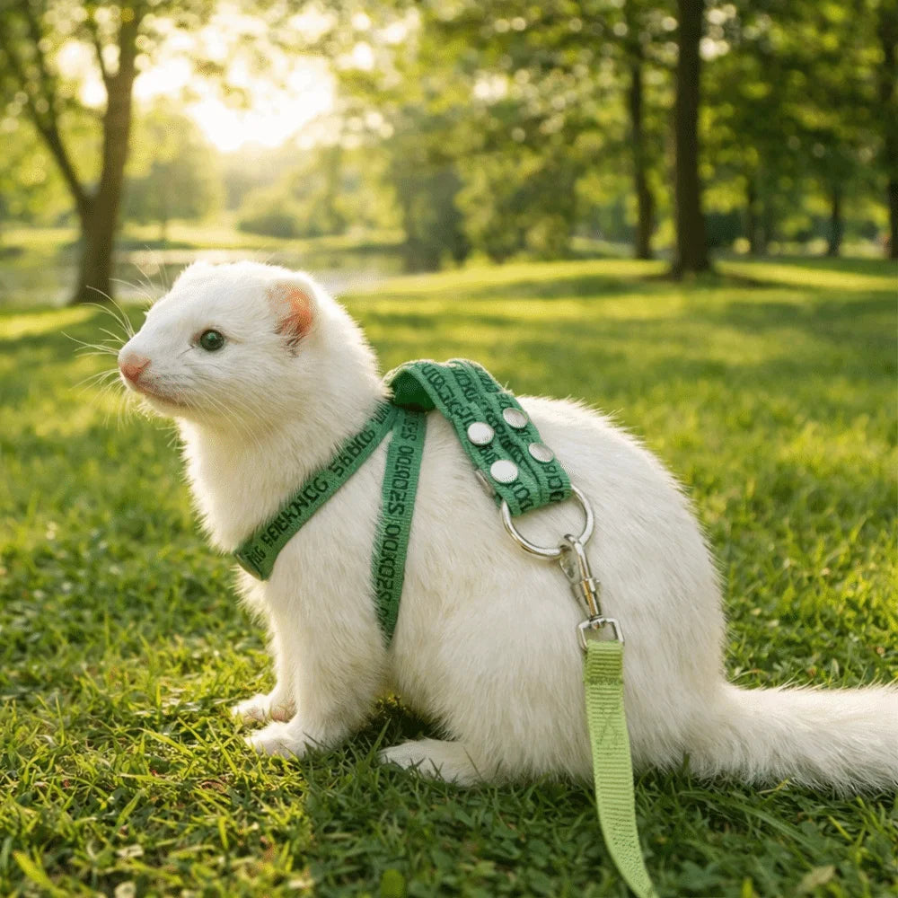 Adjustable Escape Proof Pet Harness And Leash For Small Pets