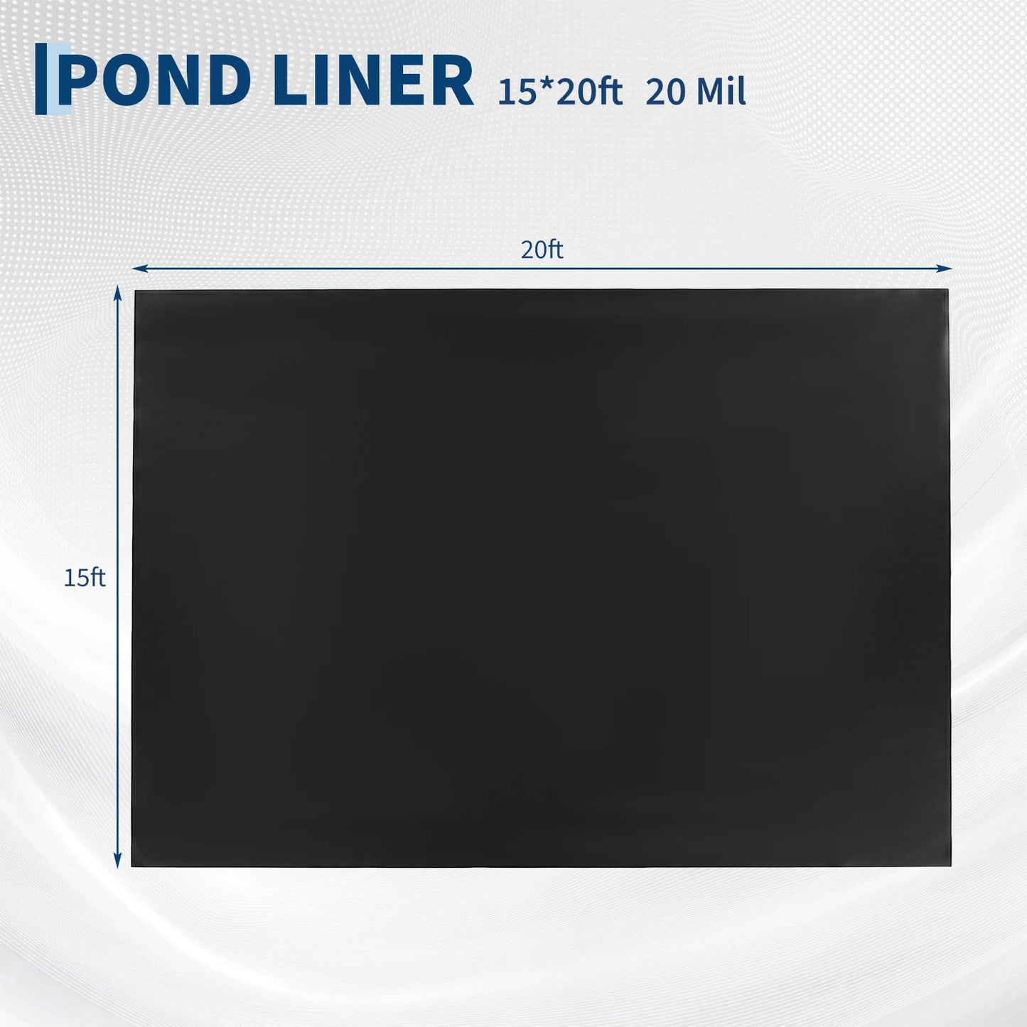 HiMiss Leak Proof HDPE Pond Liner UV Puncture Resistant