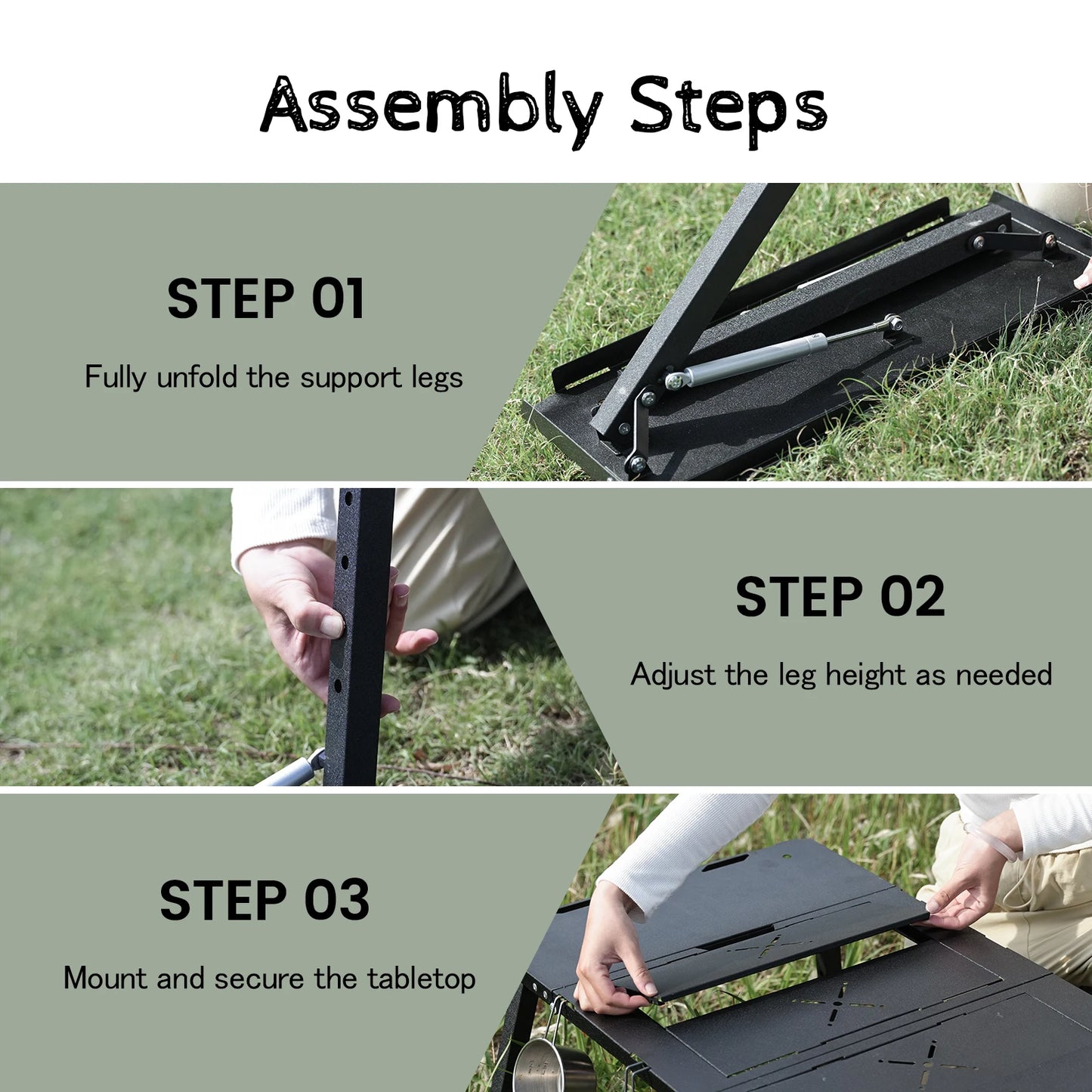 Pakicetus Portable Folding Outdoor Camping Table For Hiking Trips