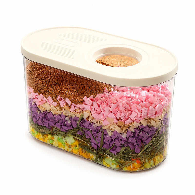 HiMISS Hamster Digging Bucket Acrylic Burrow Hideout Tunnel