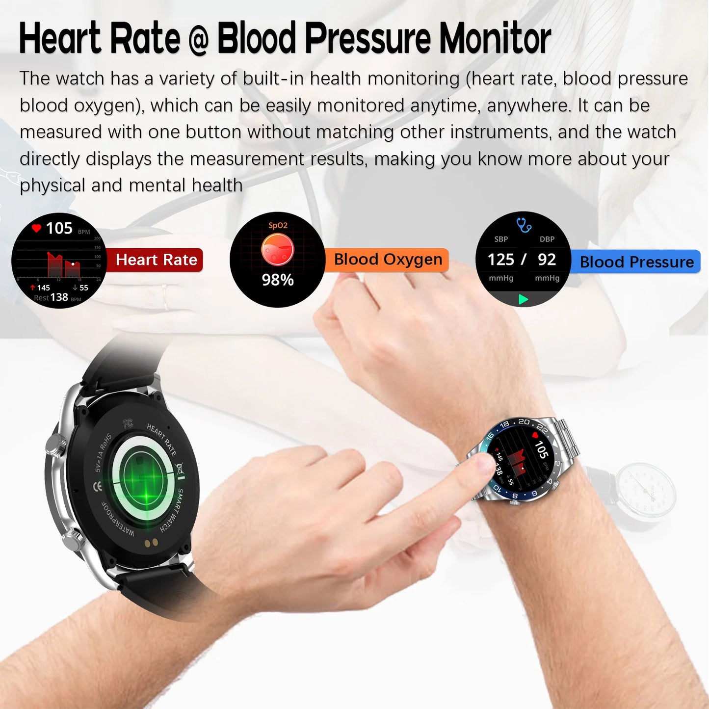 Amoled Smart Watch With Bluetooth Calling And Fitness Tracking