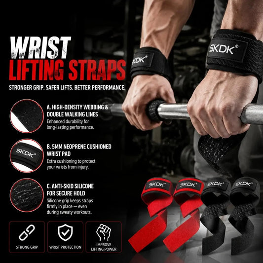 Heavy Duty Padded Wrist Wraps For Weightlifting And Strength Training
