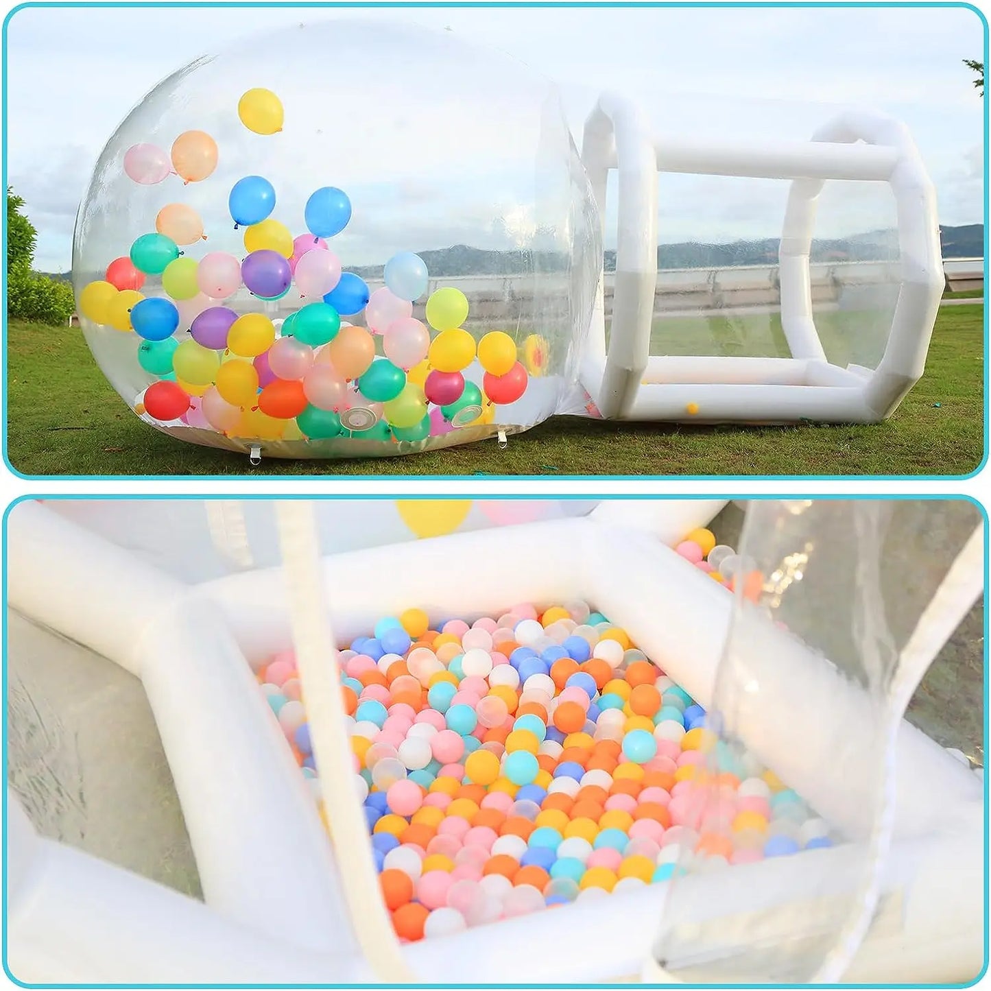Vancen Clear PVC Inflatable Bubble Dome Tent With Blower