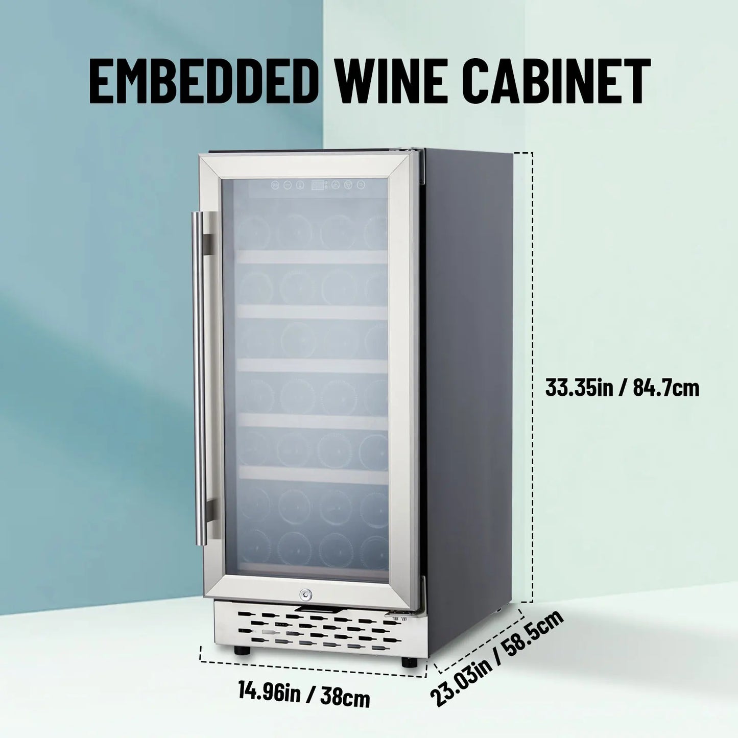 Acekool Single Zone Wine Refrigerator With Digital Thermostat