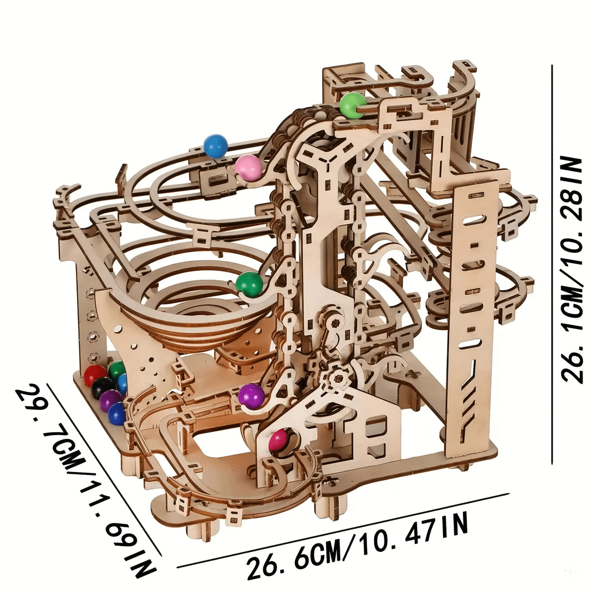 Music Park 3D Wooden Puzzle Spacetime Tunnel Marble Maze Physics