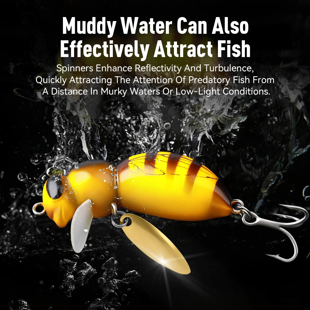 Kingdom Wasp Minnow Topwater Fishing Lure Artificial Bait