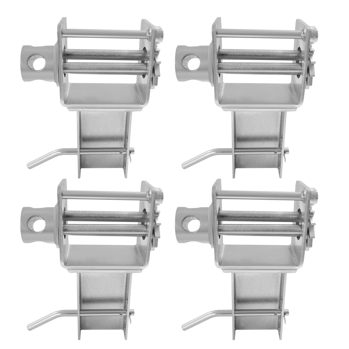 Trailer Stake Pocket Winch Galvanized Carbon Steel Spray Coating Wear Resistant 5400lbs Working Load 16200lbs Breaking Strength Flatbed Truck Ratchet Tie Down Cargo Lashing Pocket Winch For Flatbed Truck Logistics Freight