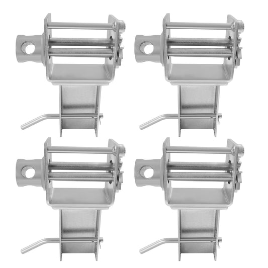 Trailer Stake Pocket Winch Galvanized Carbon Steel Spray Coating Wear Resistant 5400lbs Working Load 16200lbs Breaking Strength Flatbed Truck Ratchet Tie Down Cargo Lashing Pocket Winch For Flatbed Truck Logistics Freight